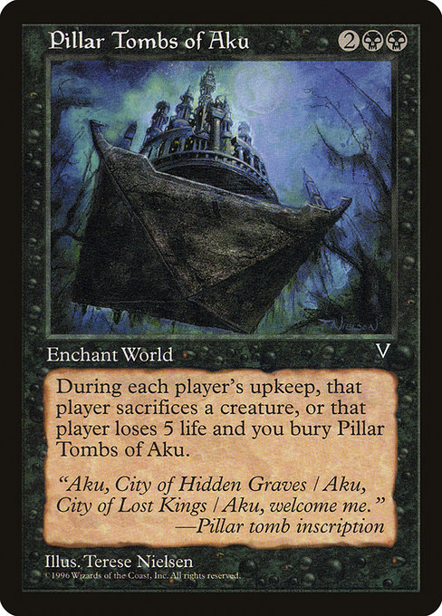 Pillar Tombs of Aku highlighted card art