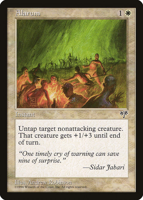 Alarum highlighted card art