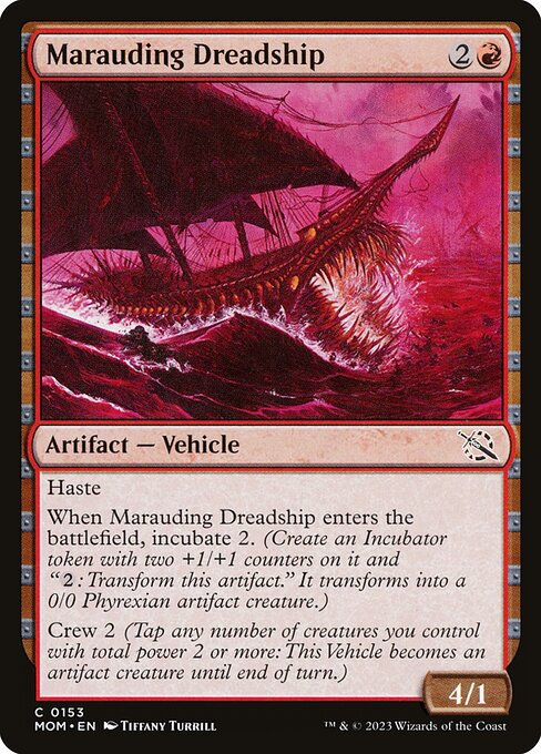 Marauding Dreadship highlighted card art