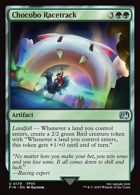 Chocobo Racetrack highlighted card art