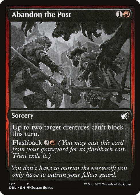 Abandon the Post highlighted card art