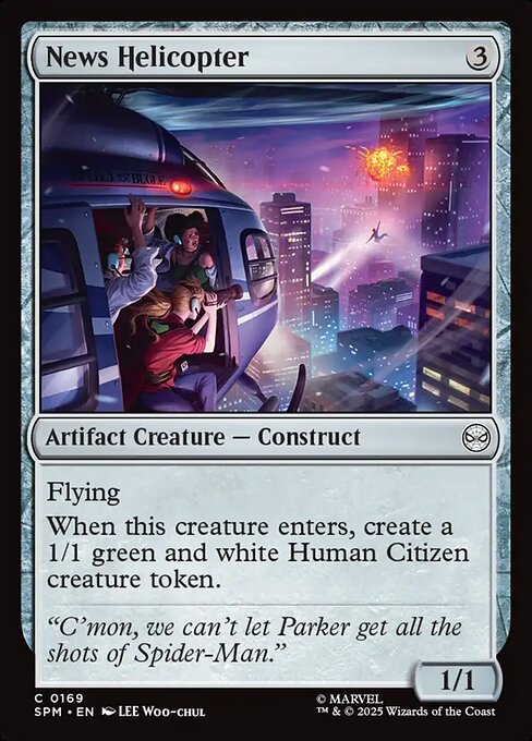 News Helicopter highlighted card art