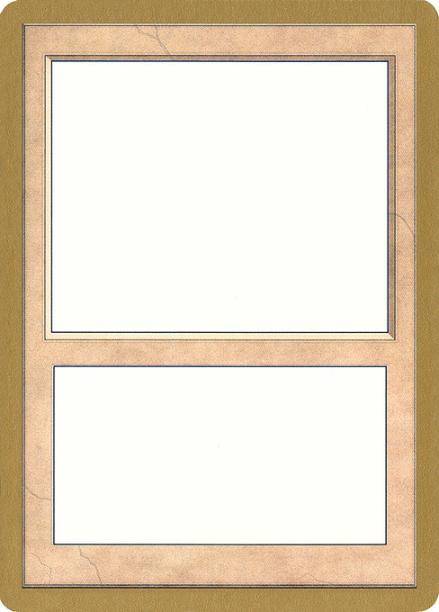 Blank Card from World Championship Decks 1999