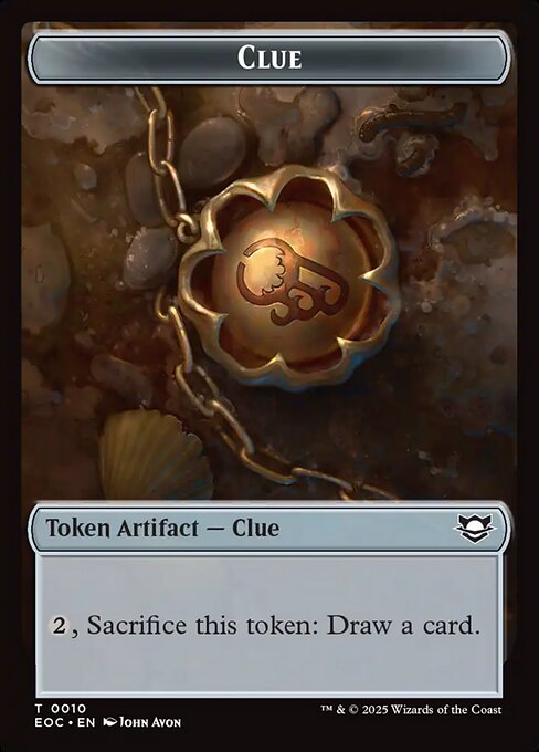 Clue from Edge of Eternities Commander Tokens