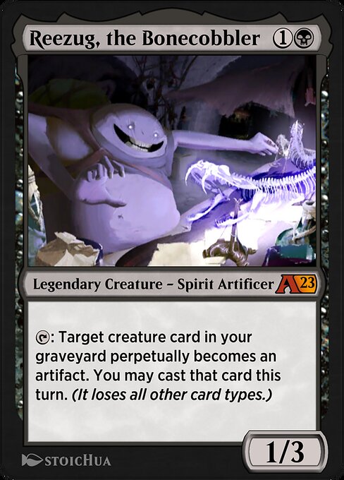 Reezug, the Bonecobbler highlighted card art