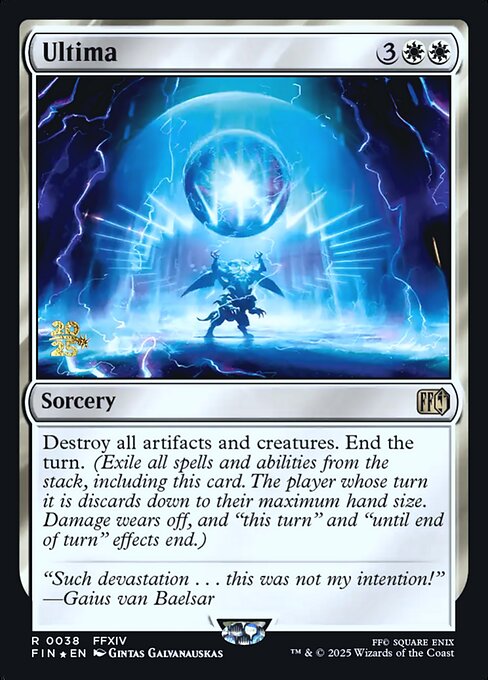 Ultima highlighted card art