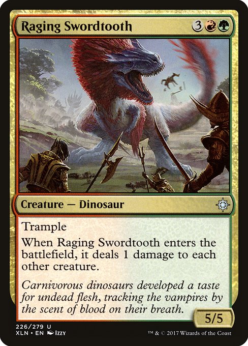 Raging Swordtooth from Ixalan