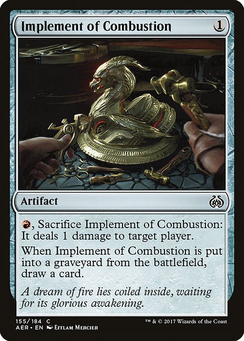 Implement of Combustion from Aether Revolt