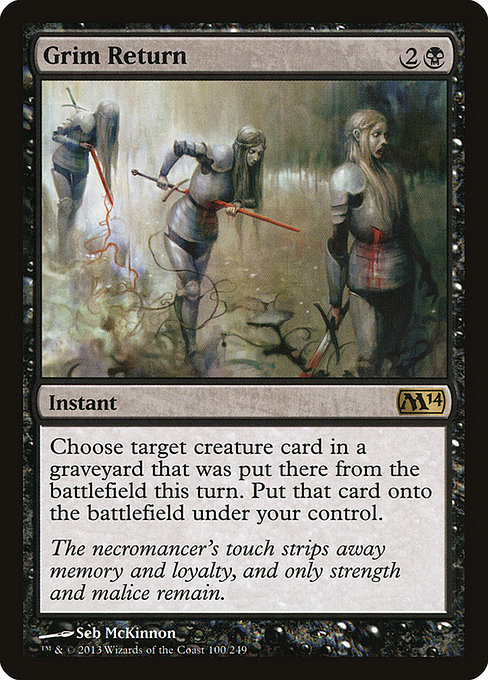 Grim Return highlighted card art