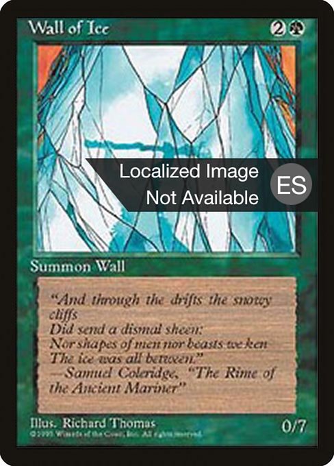 Wall of Ice from Fourth Edition Foreign Black Border