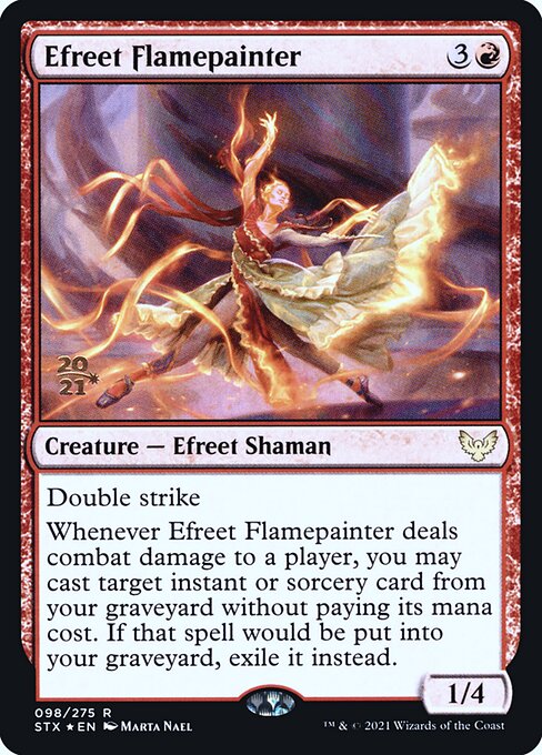 Efreet Flamepainter from Strixhaven: School of Mages Promos