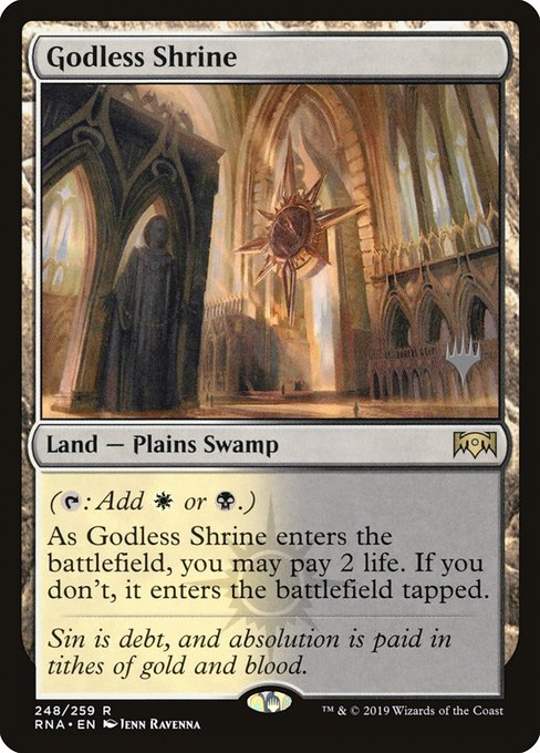 Godless Shrine from Ravnica Allegiance Promos