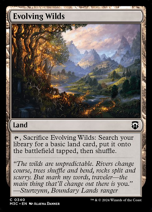 Evolving Wilds from Modern Horizons 3 Commander