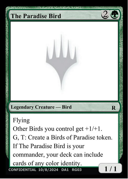 The Paradise Bird highlighted card art