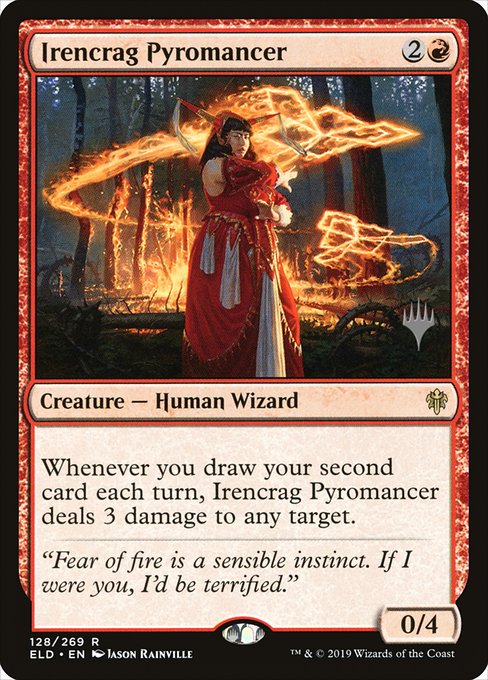 Irencrag Pyromancer from Throne of Eldraine Promos