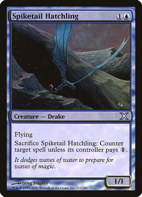 Spiketail Hatchling highlighted card art