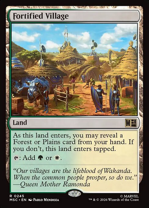 Fortified Village highlighted card art