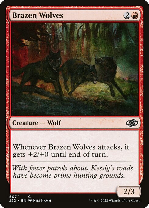 Brazen Wolves highlighted card art