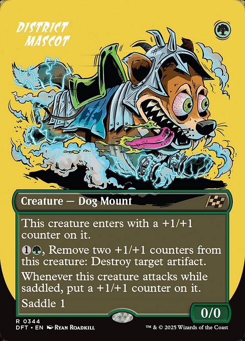 District Mascot highlighted card art