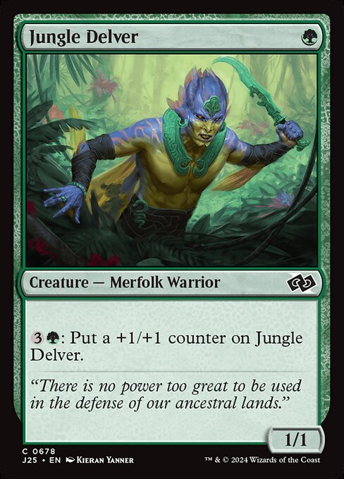 Jungle Delver highlighted card art