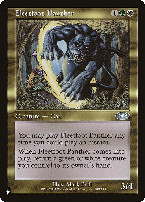 Fleetfoot Panther highlighted card art