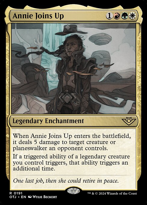 Annie Joins Up highlighted card art