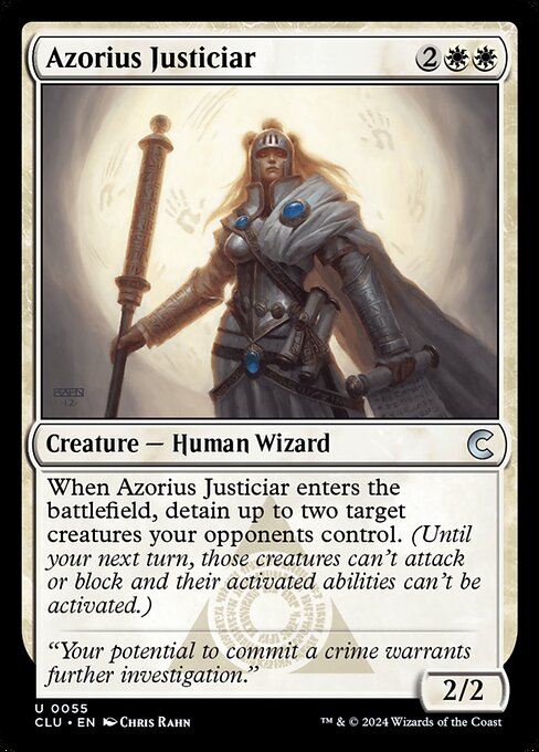 Azorius Justiciar highlighted card art