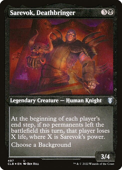 Sarevok, Deathbringer highlighted card art