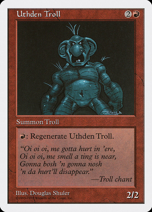 Uthden Troll from Anthologies
