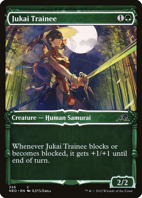 Jukai Trainee highlighted card art