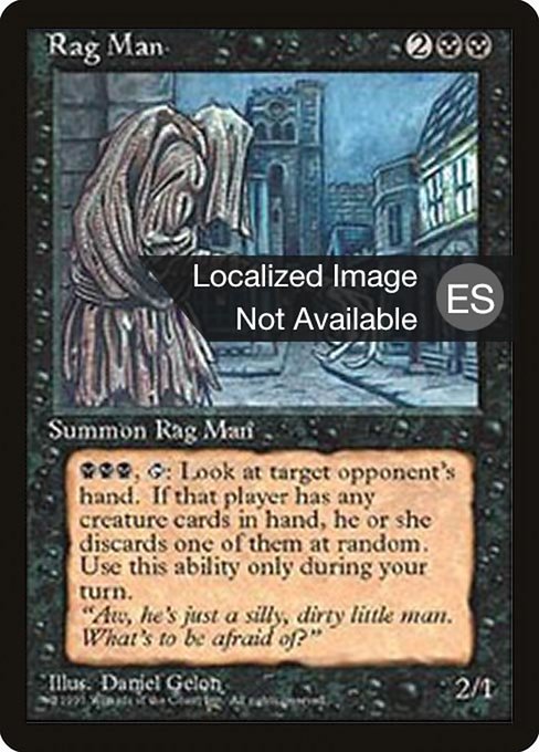 Rag Man from Fourth Edition Foreign Black Border