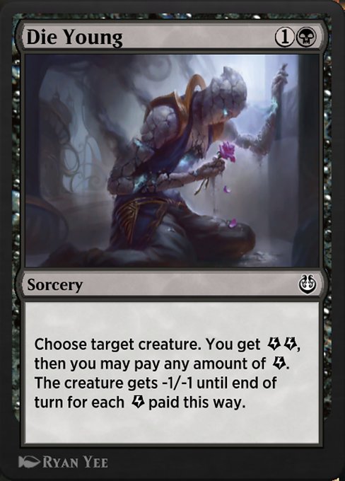 Die Young highlighted card art
