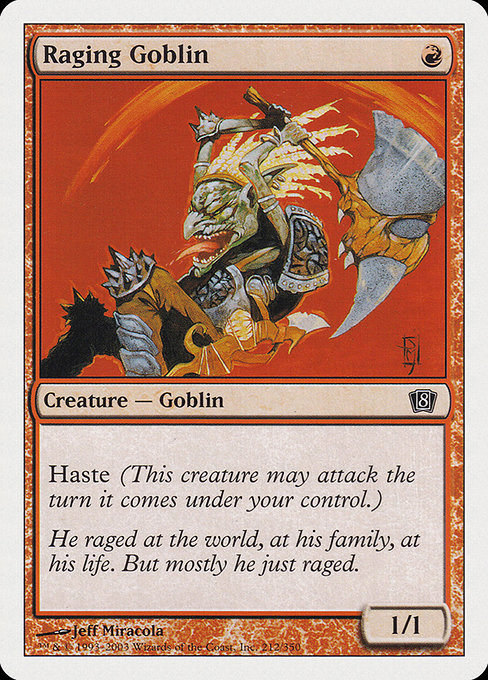 Raging Goblin from Eighth Edition