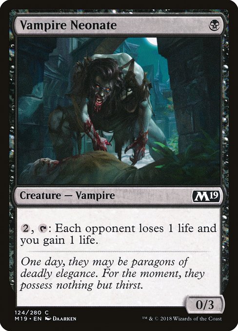 Vampire Neonate from Core Set 2019