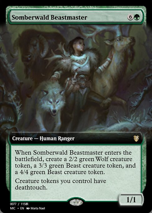 Somberwald Beastmaster highlighted card art
