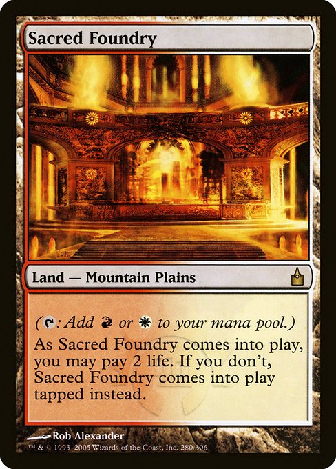 Sacred Foundry from Ravnica: City of Guilds