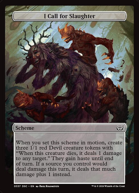 I Call for Slaughter highlighted card art