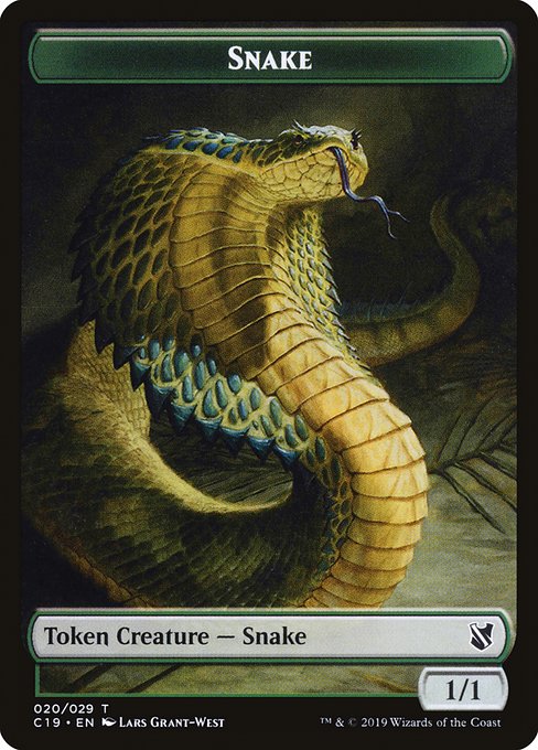 Snake from Commander 2019 Tokens