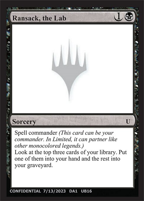 Ransack, the Lab highlighted card art