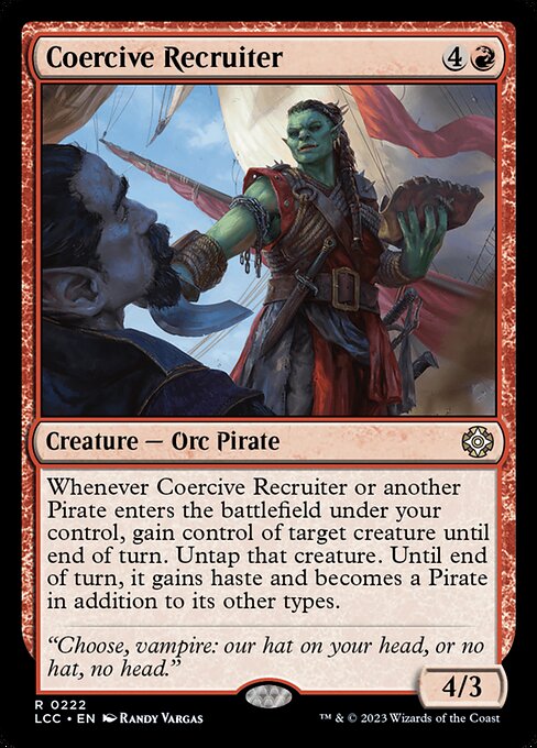 Coercive Recruiter highlighted card art