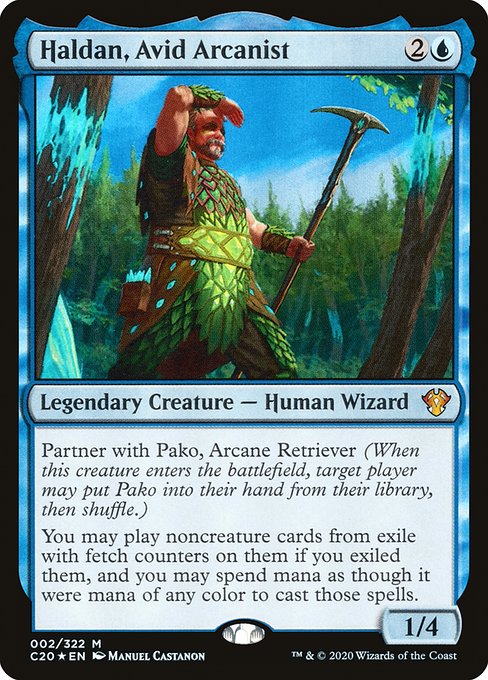Haldan, Avid Arcanist highlighted card art
