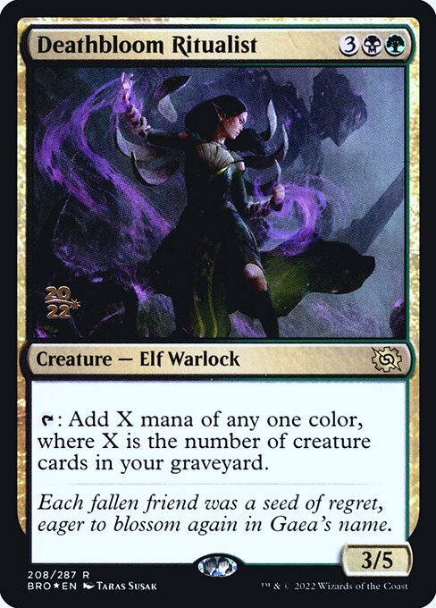 Deathbloom Ritualist from The Brothers' War Promos