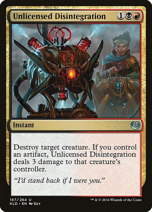 Unlicensed Disintegration from Kaladesh