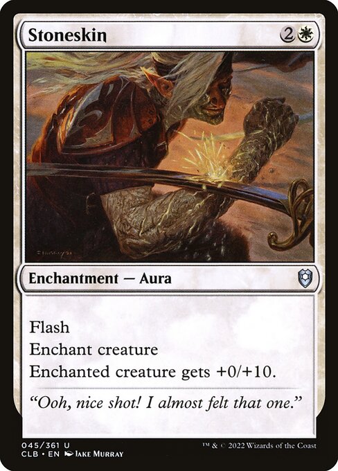 Stoneskin highlighted card art