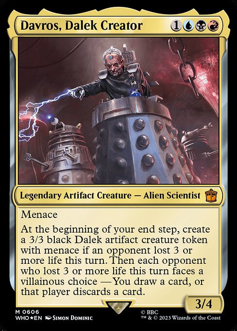 Davros, Dalek Creator highlighted card art