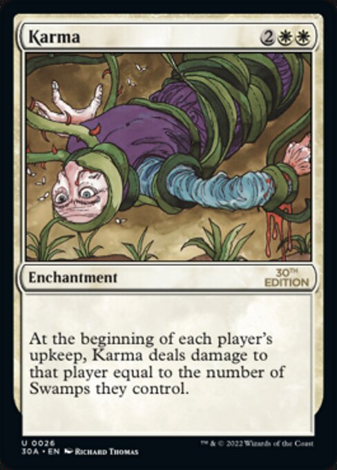 Karma highlighted card art