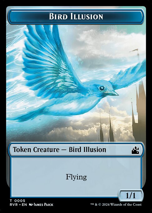 Bird Illusion from Ravnica Remastered Tokens