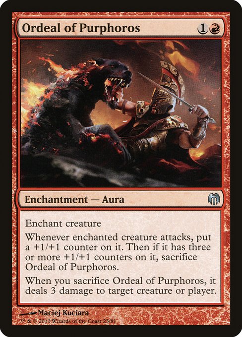 Ordeal of Purphoros from Duel Decks: Heroes vs. Monsters