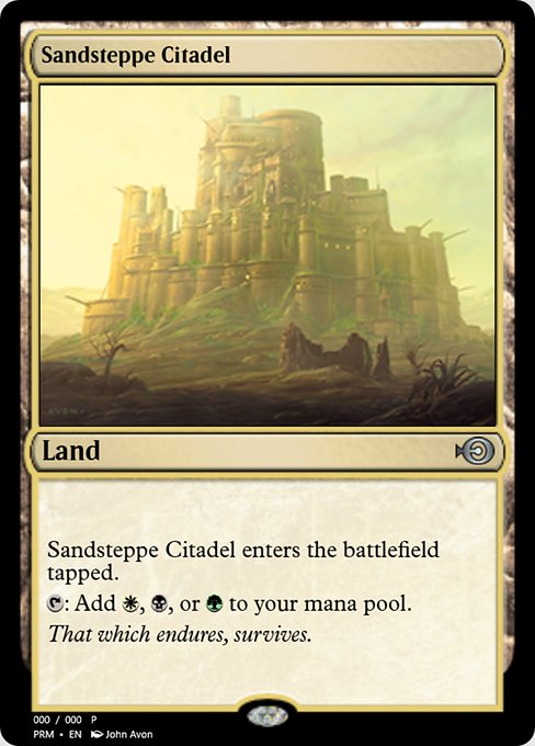 Sandsteppe Citadel from Magic Online Promos