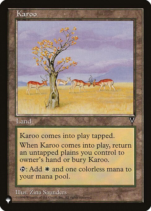 Karoo highlighted card art